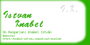 istvan knabel business card